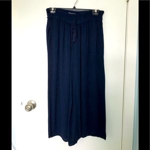 Dex wide leg navy culottes